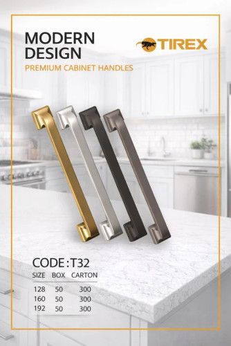 دستگیره دو پیچ کابینت تیرکس کد t32
